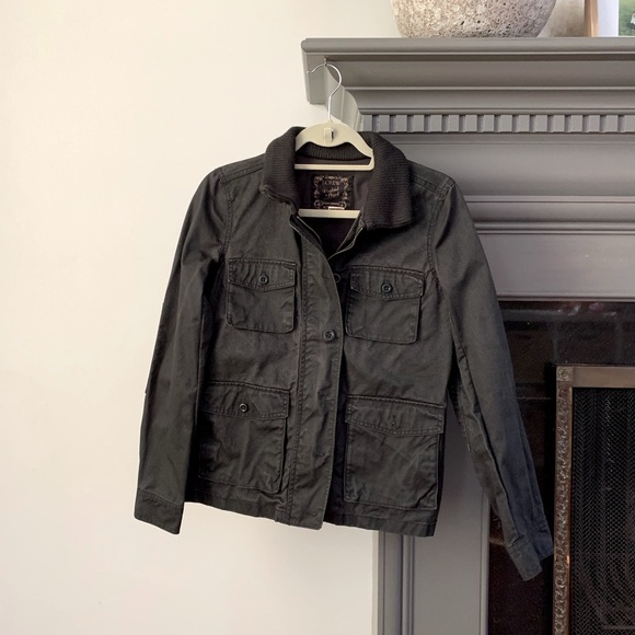 J. Crew Washed and Aged Utility Jacket - Picture 1 of 9